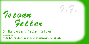 istvan feller business card
